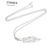 Holibanna 6pièces Collier Porte- Cage Réglable Pendentif Naturel Chaîne Ajustable Bijoux Femme Collier Pendentif Style Unique