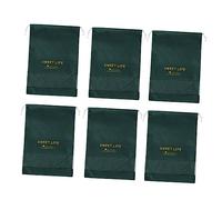 Holibanna 6pièces De Rangement pour Chaussures De Voyage Non-tissé avec Fenêtre Transparente Poche à Cordons pour Organiser Vos Chaussures Moyen