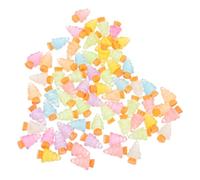 Holibanna 72 Pièces Ornements de Noël Lumineux Résine de Mini Arbres de Noël Décoratifs pour Centre de Table et Décoration Intérieure