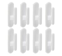 Holibanna 8 Pièces Crochet de Fixation pour Cordon de Fenêtre en Plastique Blanc, Taquet pour Corde Aveugle, Fixation Murale Simple et Stylée pour Restaurant et Chambres Modernes