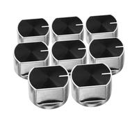 Holibanna 8 Pièces De Cuisinière à Gaz Remplacement Des Boutons Bouton De Poêle Boutons De Remplacement De Gamme Couvercles De Brûleur De Poêle à Gaz Alliage De Zinc Black