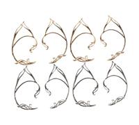 Holibanna 8 Pièces Elf Ear Non Piercing Fairy Ear Wrap Earrings Lightweight Fantasy Jewelry For Women Cosplay Festivals And Daily Wear