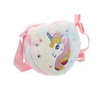 Holibanna À Licorne Peluche pour Garçon Fille à Bandoulière Forme De Cœur pour Accessoire pour Maternelle Sorties