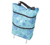 Holibanna À roulettes Pliable pour Courses De Voyage Réutilisable Cabas avec Poignée De Traction pour Femmes