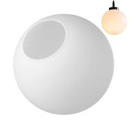 Holibanna Abat-Jour Globe En Verre Blanc Givré Trou D'ouverture Luminaire De Remplacement Boule Ronde Bulles Ensemencées Pour Lustre Suspension 15 Cm Diamètre Du Trou 6-7 Cm