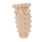 Holibanna Accessoires Décoratifs en Bois Applique Non Peinte Corbeaux De Style Européen en Bois Sculpté