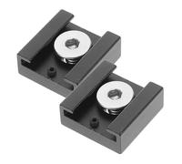 Holibanna Adaptateur De Griffe Flash 1/4 Pouce Avec Vis, Support De Fixation Stable Pour Accessoires Photo Reflex, Compatible Appareils Dslr, Couleur Noire, Lot De 2 Set De Pièces, Usage Professionnel