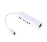 Holibanna Adaptateur Ethernet USB-c avec Port LAN Et Ports USB pour Réseau Stable