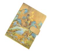 Holibanna Agenda Rétro à Boucle Magnétique Design Peinture Antique, Carnet pour Étudiants en Tissu et Papier, Bloc-notes Polyvalent pour Planification et Organisation Quotidienne