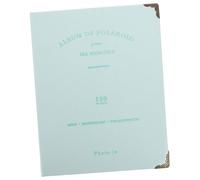 Holibanna Album de Collection pour Billets de Voyage et Photos Carnet de Rangement Décoratif avec Pochettes Résistantes PU Format Mince Pages pour Tickets Cartes et Souvenirs