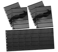Holibanna Album De Timbres à Feuilles Mobiles A5 10 Pcs Support De Rangement en Plastique Transparent Résistant pour Collectionneurs De Timbres Compatible Cartes Philatélie