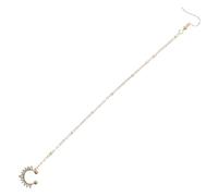 Holibanna Anneau de Nez Doré sans Perçage avec Chaîne Pendante Métal Clip Nez Septum pour Femmes Danse et Festivals