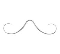 Holibanna Anneau de Nez en Acier Inoxydable 1,6x62 Mm pour Piercing Septum et Moustache Bijou Corporel Unisexe Argenté Accessoire Piercing Nez Femme Inoxidable Élégante pour Usage Quotidien