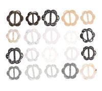 Holibanna Anneau D'écharpe en Résine 20 Pièces Boucles Décoratives Féminines, Design Chic et Élégant, pour Accessoiriser Chemises Boutonnées et Tenues Plusieurs styles