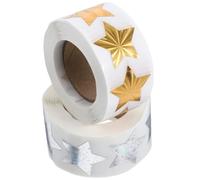 Holibanna Autocollants Étoiles Adhésifs en Rouleaux Miniatures 2 Pcs Autocollants de Récompense pour Garçon et Filles et Étudiants Étiquettes D’Étanchéité pour Scrapbooking Décoration