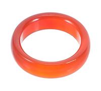 Holibanna Bague Agate Rouge Artisanale pour Femme Anneau ÉLéGant en Pierre Naturelle 1 7X1 7X0 8 Cm Accessoire Polyvalent pour SoiréEs Carnaval Halloween Et Cosplay