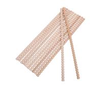 Holibanna Baguettes Décoratives en Bois 12 Pièces Demi-Rondes 1,4 CM, Moulures Murales pour Placards, Cadres, Étagères, Bricolage et Décoration Intérieure