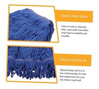 Holibanna Balai à Franges Coton Résistante Lavable Machine Vadrouille à Boucle pour Nettoyage Rapide et Absorbant Recharge pour Sols Durs Carrelage et Remplacement Facile