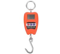 Holibanna Balance Numérique Portable à Crochet 200Kg pour Pêche et Bagages, Mini Peson Électronique Orange sans Pile Écran LCD Clair pour Usage Alimentaire et Voyage
