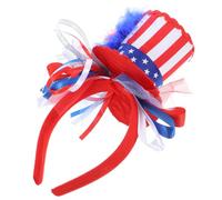 Holibanna Bandeau Chapeau Drapeau Décoration Couvre-chef Patriotique Boppers Patriotiques Bandeau Du 4 Juillet Casque Patriotique Jour Du Souvenir Bandeaux De Chapeau Plastique