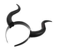 Holibanna Bandeau Corne de Démon Gothique Halloween Accessoire Cosplay Léger et Amovible Anneau Cheveux Cornes pour Costume et Fête