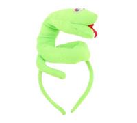 Holibanna bandeau de serpent chapeau de magicien serpent en peluche chapeau d'Halloween déguisements bandeau de costume de serpent accessoire de cheveux de serpent peluche courte Green