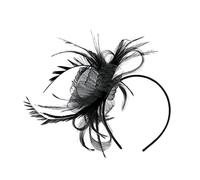 Holibanna Bandeau Et Pince À Cheveux Fascinators Chapeau Pour Femmes Élégant Tea Party Chapeau Fascinators Noir Pour Les Fêtes Formelles