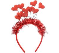 Holibanna Bandeau Forme De Cœur Avec Sequins Accessoire De Cheveux Pour Saint-valentin Pour Photos Événements Festifs