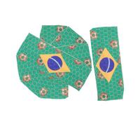Holibanna Bandeaux de Sport Élastiques Anti-Transpiration Coupe du Monde en Polyester Lot de 5 Pièces et Confortables pour Femmes et Filles pour Jouer Football et Fêtes