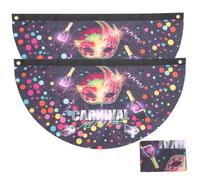 Holibanna Bannière Suspendue de Carnaval 2 Pièces en Tissu Solide Forme Éventail Décoration de Fête Foraine et Décor Photo Festive pour Intérieur et Extérieur