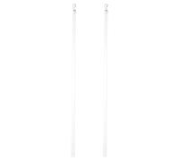 Holibanna Barres de Tirage en Acrylique Transparent Lot de 2 Tringles à Rideaux 43 CM Crochet Adaptées pour Fenêtres et Stores Contrôle Manuel