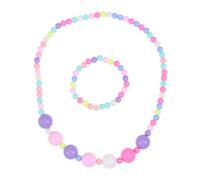 Holibanna Bijoux Filles Collier Bracelet Fleurs Couleur Bonbon Pastilles s Accorde Tenues Fête Anniversaire Mariage Celebration Spectacle Lumière Design Mignon Intéressant Attrayant Garçon f