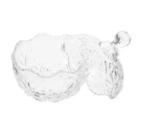 Holibanna Boîte à Bijoux en Verre Chic pour Ranger Bagues et Souvenirs, Pot de Conservation Élégant pour Organiser Bijoux Lors de Services de Fête