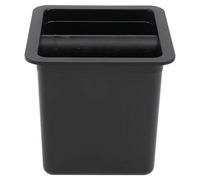 Holibanna Boîte à Café Knock Accessoire Facile à Nettoyer et Vider Grosse Capacité en Plastique Noir pour Machine à Espresso, pour Bar et Maison