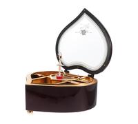 Holibanna Boîte à Musique Forme De Cœur Rotative Avec Danseuse Boîte à Bijoux Décorative Pour Petits Objets Et Bijoux