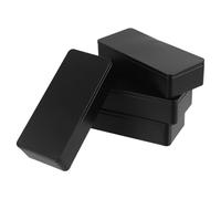 Holibanna Boîte à Thé en Métal Portable 4 Pièces Couvercle, Boîte Rectangulaire en Fer-blanc Mate, Coffret de Rangement Hermétique pour Sachets de Thé, pour Voyage et Présents