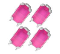 Holibanna Boîte De 4 Pièces Mini Boite De Rangement Maquariser Les Études De Voyage Stockage De Cosmétiques Portables Étui De Voyage Pour Cils Makeuple Travel Base à Main Bagages Rosy Abdos