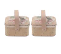 Holibanna Boîte de Rangement pour Gâteaux en Tôle, Portable et Résistante, Lot de 2 Pièces D'œuf pour Pâques avec Poignée Pratique