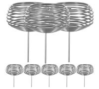Holibanna Boîte D'engrais pour Plantes Lot de 10 Pièces en Acier Inoxydable Argenté, Panier Réutilisable pour Engrais Granulaires, pour Jardins Extérieurs et Suspensions