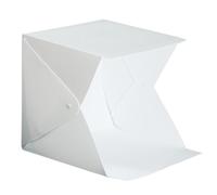 Holibanna Boîte Lumineuse Pliable pour Studio Photo Portable 20cm LED Blanc, Alimentation USB, Mini Tente en Eva pour Photographie et Fond Double Couleur