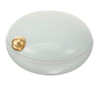 Holibanna Boîte Pilule Portable Étanche 4 Compartiments en Abs et Silicone, Léger et Robuste, pour Remède et Petits Bijoux en Voyage ou Extérieur