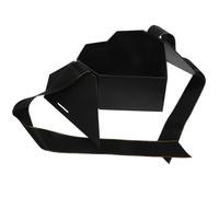 Holibanna Boîte Présent de Cœur pour Offrir, Boîte d'Emballage pour Saint-Valentin et Occasions Spéciales, Étui Noir Ruban