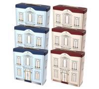 Holibanna Boîtes 6Pcs Coffret Villa bonbonnière boite rangement caisses de rangement box rangement boite à bonbon rose de mariée contenant petites boîtes pour papier