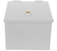 Holibanna Boîtier de Prise Électrique Verrouillable en Fer Étanche et Résistant aux Intempéries pour Installation Murale Extérieure Protection Antivol pour Bornes de Recharge de Véhicule