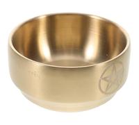 Holibanna Bol d'Offrande en Laiton Pentagramme Bol d'Autel Wicca Triple Lune Brûleur de Parfum et Bougeoir Polyvalent pour Décoration Intérieure pour Maison et Espace Sacré Accessoire Déco