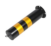 Holibanna Borne de Sécurité Acier Inoxydable avec Film Réfléchissant Renforcé Potelet de Stationnement pour Contrôle de Trafic et Protection Allée Barrière de Parking et Facile à Installer
