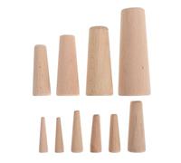 Holibanna Bouchons Coniques en Bois Adaptés aux Sorties Quotidiennes et Situations d'urgence Lot de 10 Accessoires Nautiques Solide Prise Marine pour Vidange pour Bateau pour Urgences