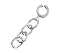 Holibanna Boucle D’oreille Chaîne Unisexe Acier Titane Pince D’oreille Sans Perçage Pour Hommes Soirée Bal