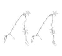 Holibanna Boucles D'oreilles Élégantes Pour Femmes Anti-perte Alliage Sangle Pour Écouteurs Adaptées Aux Femmes Design Chic Couleur Blanche