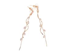 Holibanna boucles d'oreilles formelles boucles d'oreilles de fête de mariage Bijoux de mariage pendantes Golden